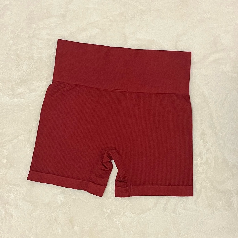 Colsie Burgundy Biker Shorts